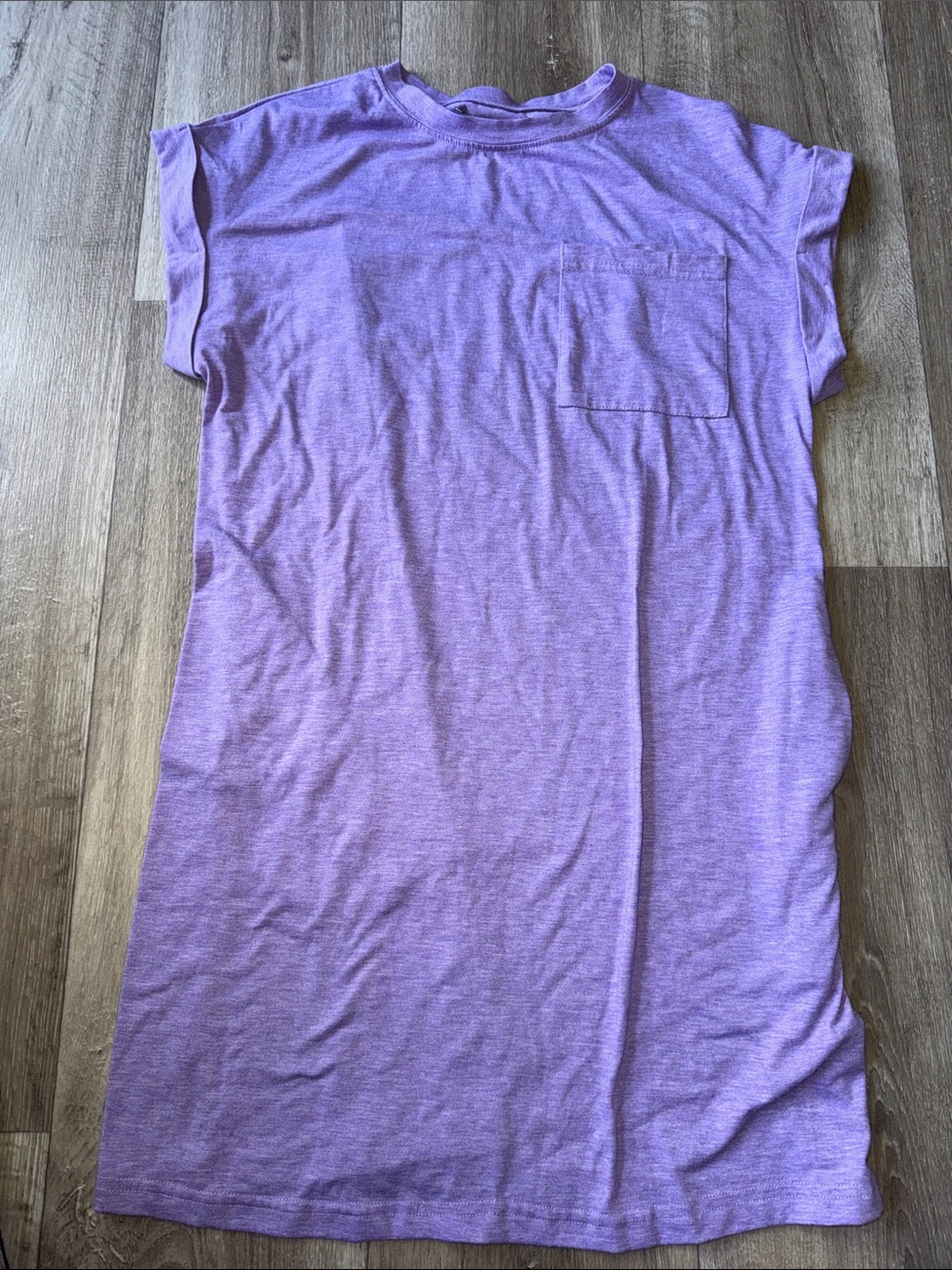 Lavender Pocket Tee Dress
